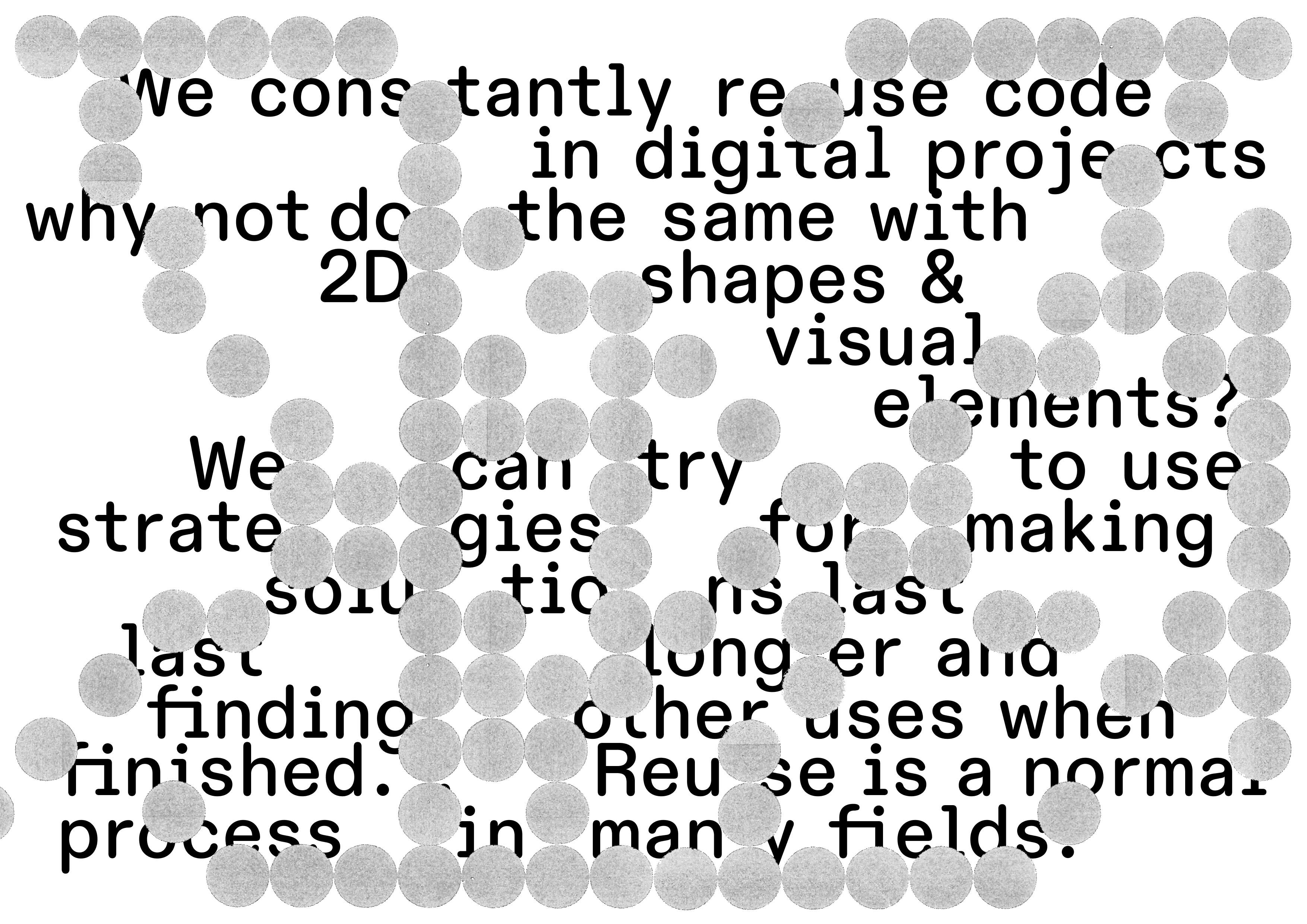 poster with reused material 2/3